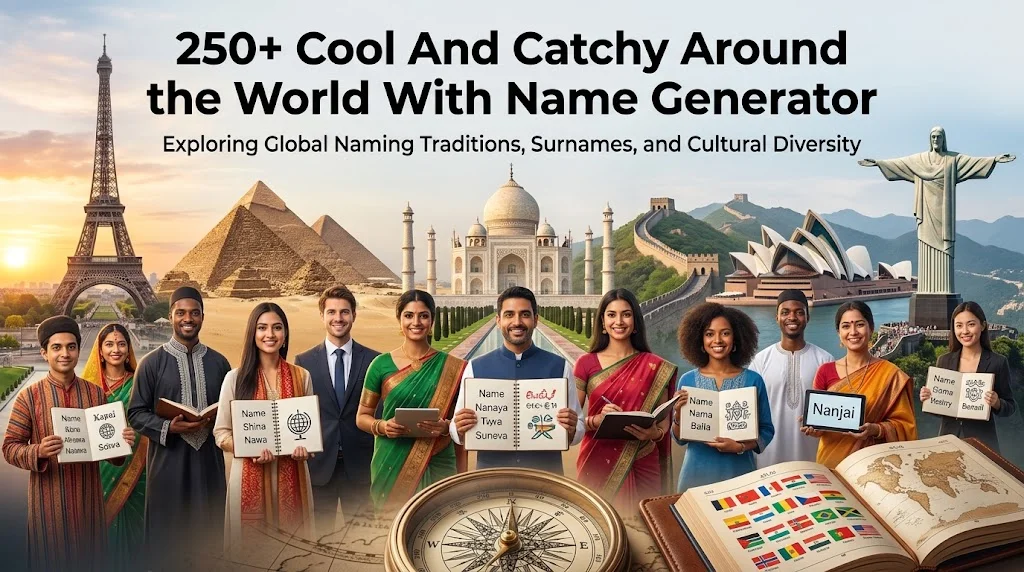 250+ Cool And Catchy Around the World With Name Generator