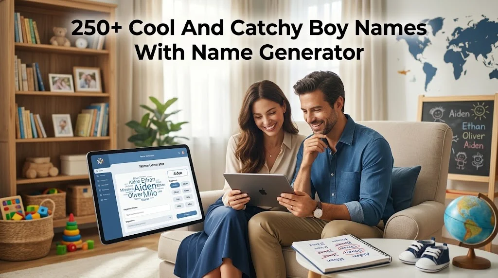 250+ Cool And Catchy Boy Names With Name Generator