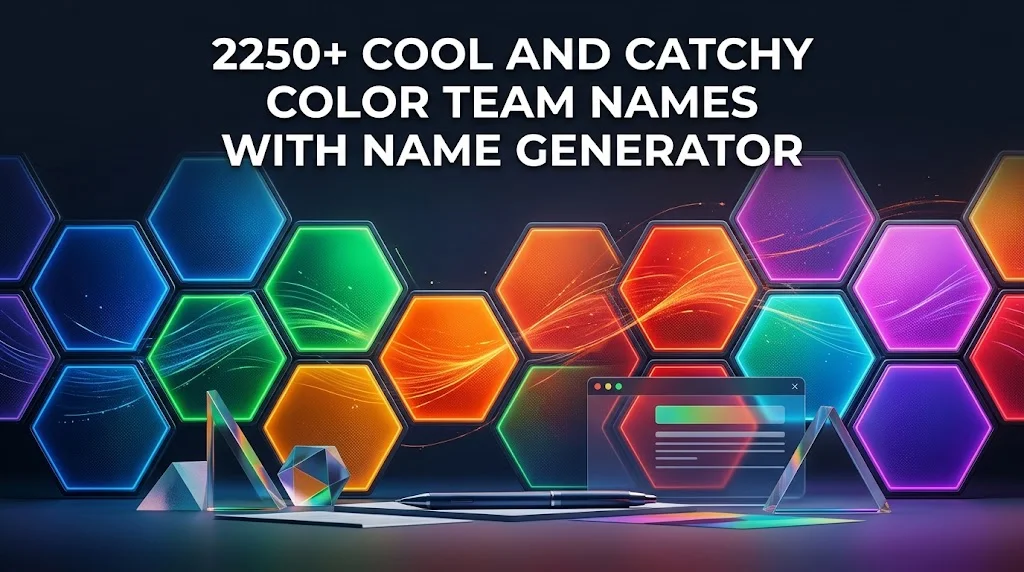 250+ Cool And Catchy Color Team Names With Name Generator