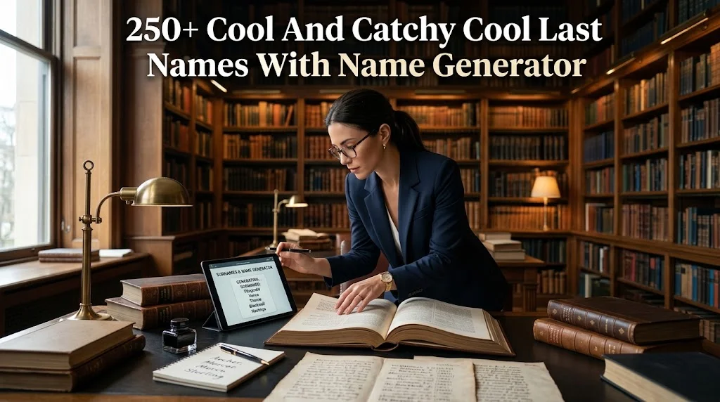 250+ Cool And Catchy Cool Last Names With Name Generator