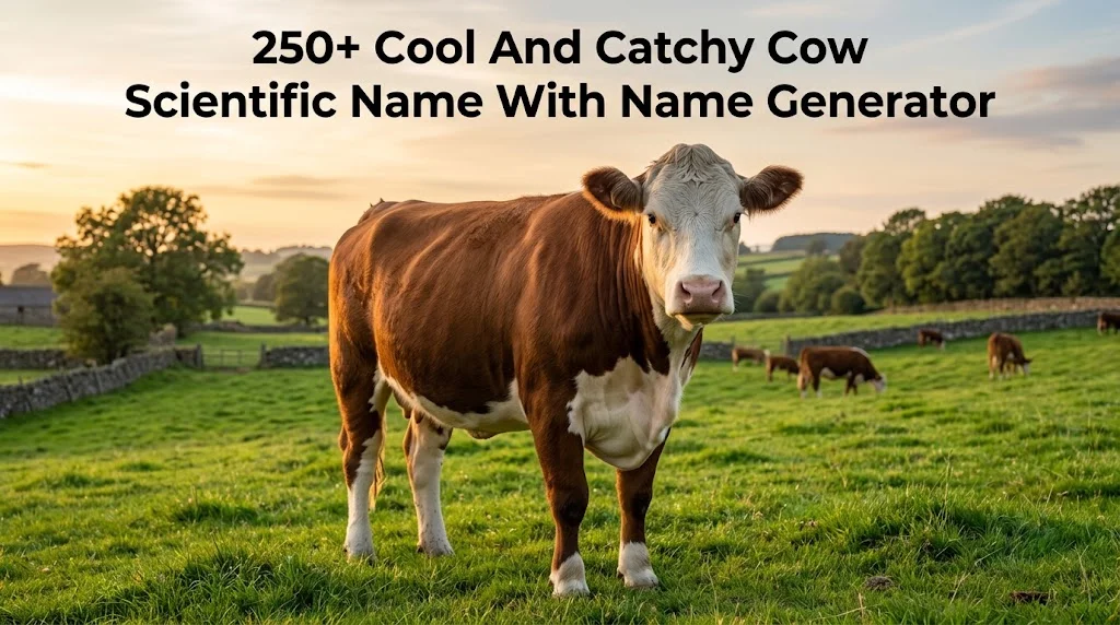 250+ Cool And Catchy Cow Scientific Name With Name Generator