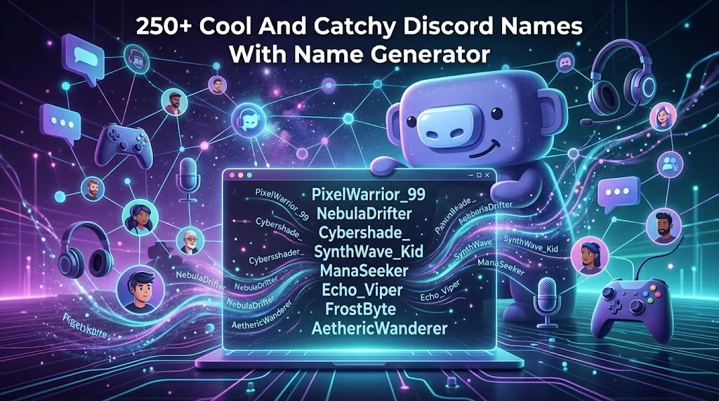 250+ Cool And Catchy Discord Names With Name Generator