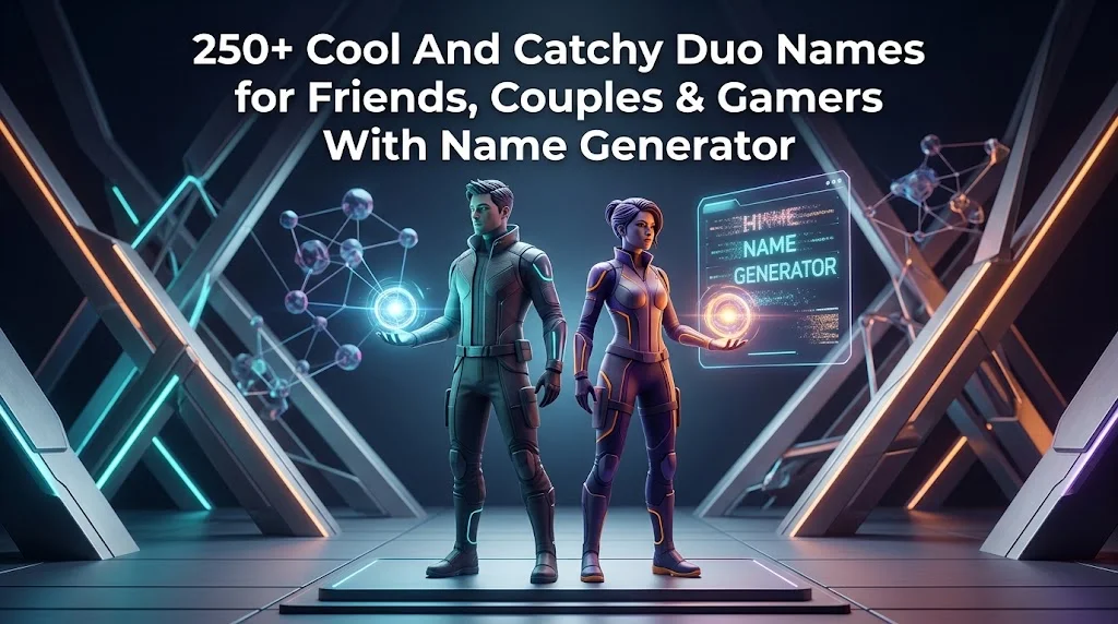 250+ Cool And Catchy Duo Friends, Couples Name Generator