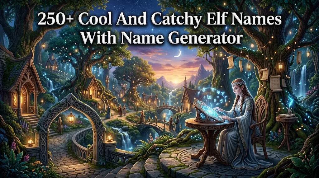 250+ Cool And Catchy Elf Names With Name Generator