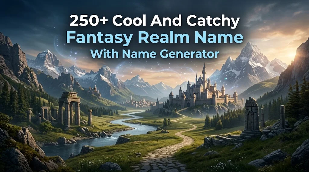 250+ Cool And Catchy Fantasy Realm Name With Name Generator
