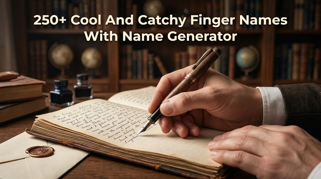 250+ Cool And Catchy Finger Names With Name Generator