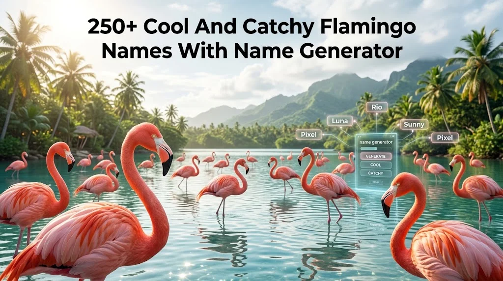 250+ Cool And Catchy Flamingo Names With Name Generator