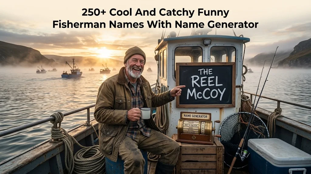 250+ Cool And Catchy Funny Fisherman Names With Name Generator