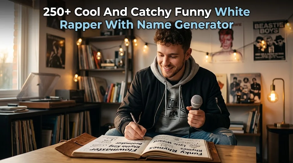 250+ Cool And Catchy Funny White Rapper With Name Generator