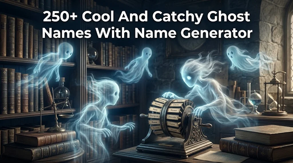 250+ Cool And Catchy Ghost Names With Name Generator