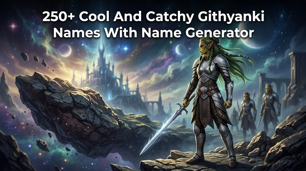 250+ Cool And Catchy Githyanki Names With Name Generator