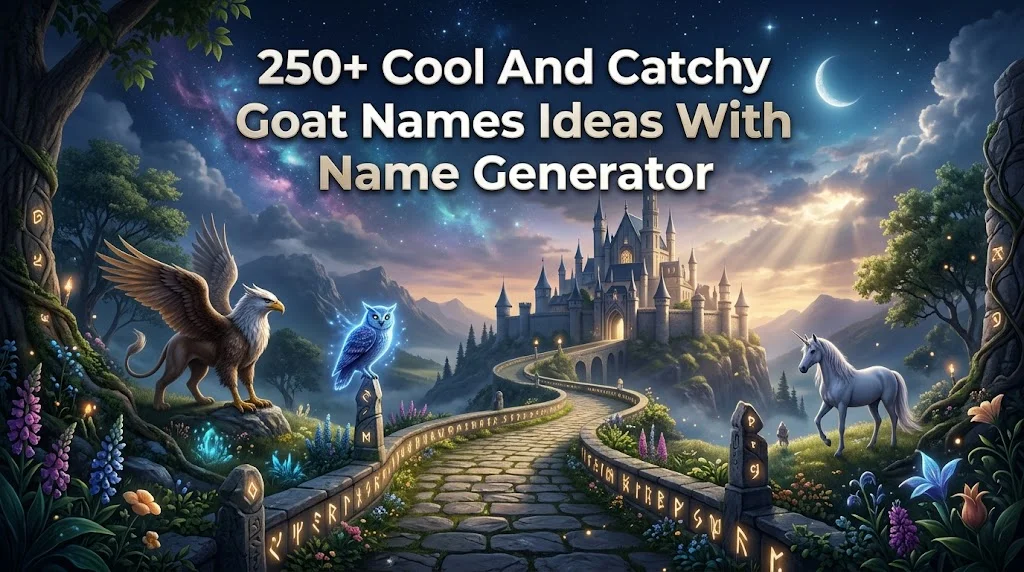 250+ Cool And Catchy Goat Names Ideas With Name Generator