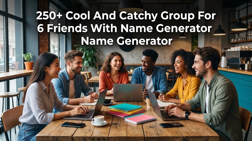 250+ Cool And Catchy Group For 6 Friends With Name Generator