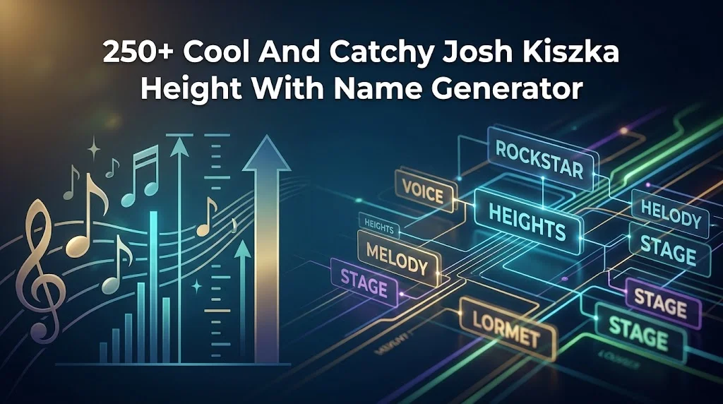 250+ Cool And Catchy Josh Kiszka Height With Name Generator