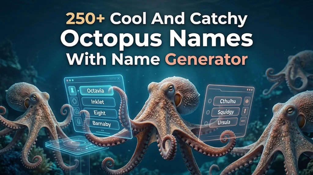 250+ Cool And Catchy Octopus Names With Name Generator