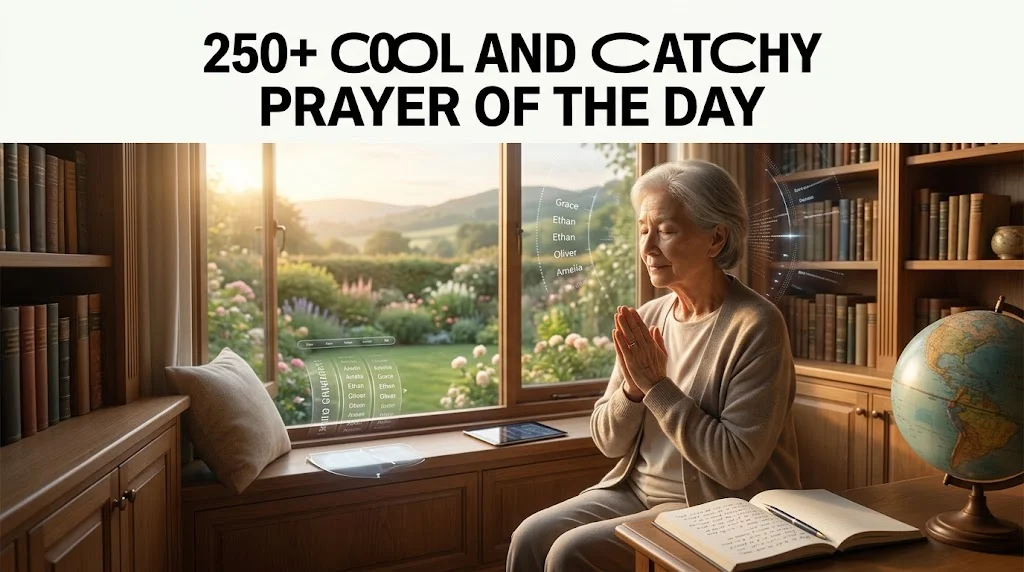250+ Cool And Catchy Prayer of The Day With Name Generator