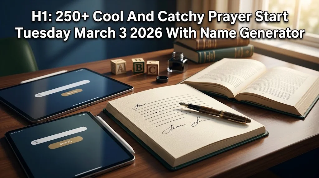 250+ Cool And Catchy Prayer Start Tuesday March 3 2026 With Name Generator