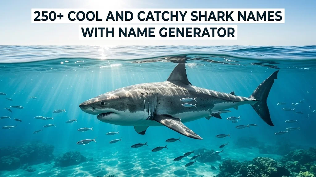 250+ Cool And Catchy Shark Names With Name Generator