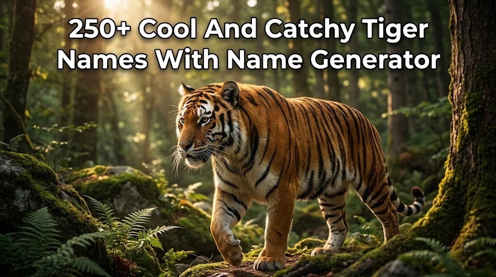 Cool And Catchy Tiger Names With Name Generator