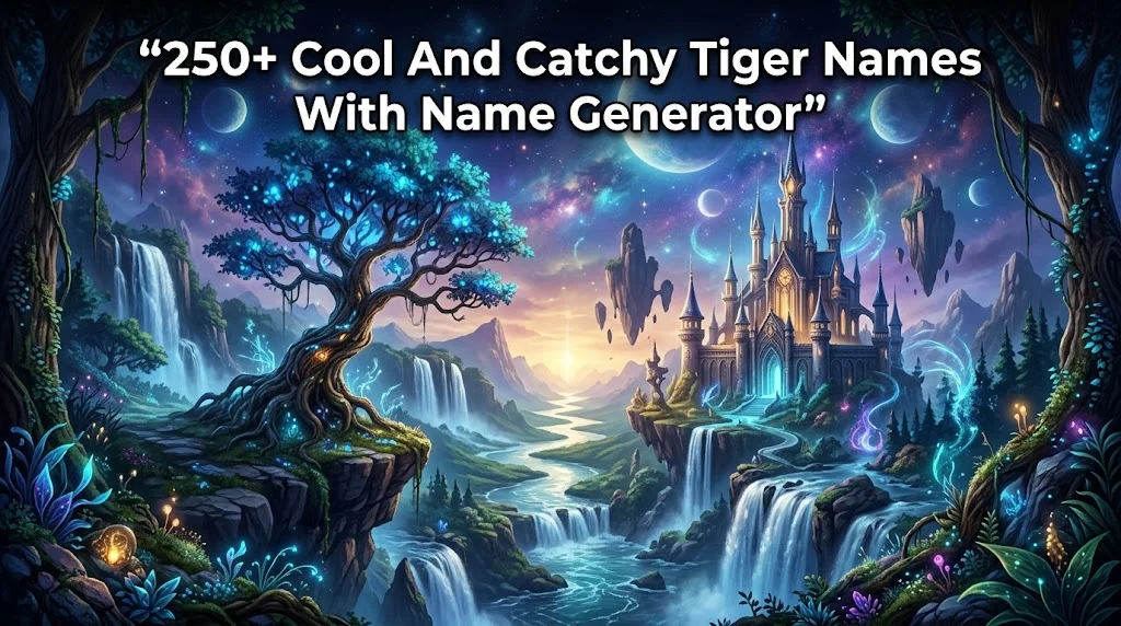 250+ Cool And Catchy Tiger Names With Name Generator
