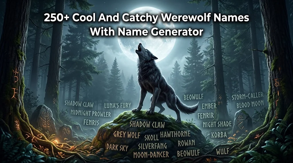 250+ Cool And Catchy Werewolf Names With Name Generator
