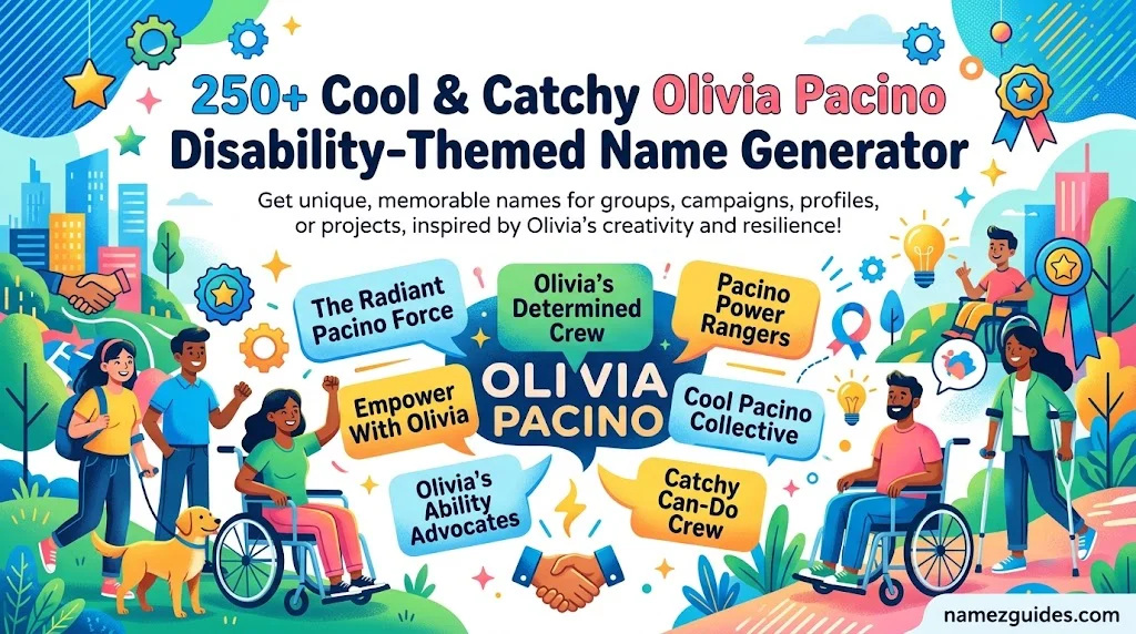 Cool And Catchy Olivia Pacino Disability With Name Generator