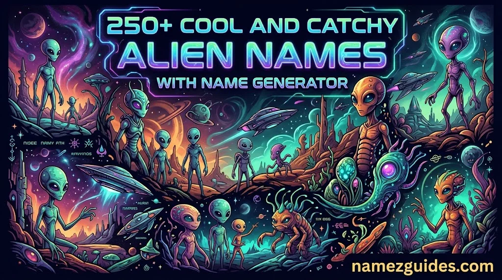 Cool And Catchy Alien Names With Name Generator