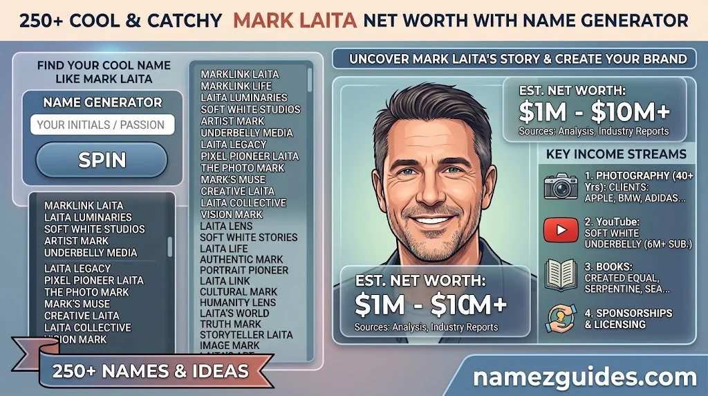 Cool And Catchy Mark Laita Net Worth With Name Generator