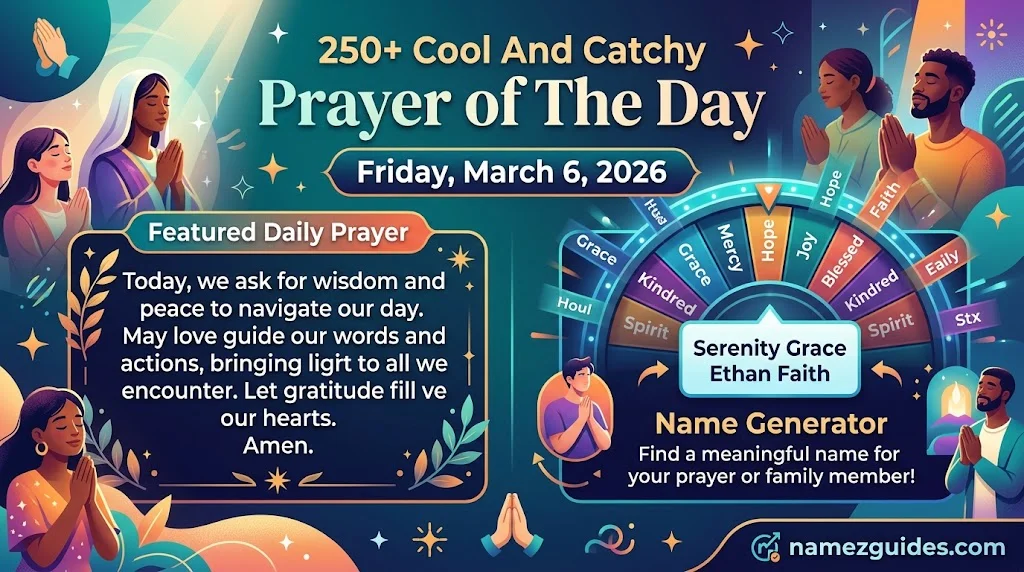 Cool And Catchy Prayer of The Day